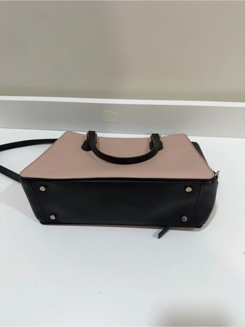 Kate Spade Laurel Way Reese Pink & Black Satchel
